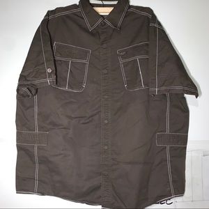 Parish Nation Men’s Button Up Shirt Size 4X-Large